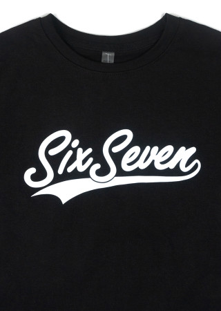 Детская футболка Six Seven с принтом спереди и на рукавах