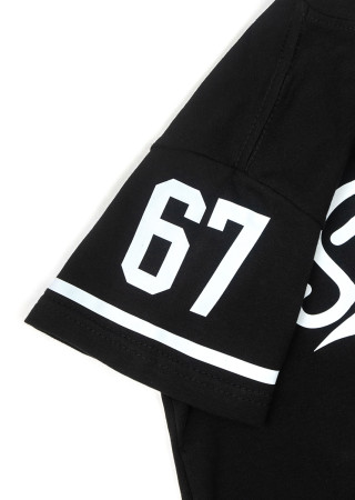 Детская футболка Six Seven с принтом спереди и на рукавах