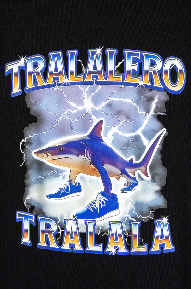 Koszulka dziecięca Tralalero Tralala z nadrukiem bawełna jersey