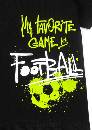 Kids T-shirt with side print and stylish accent
