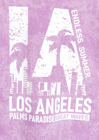 Детская футболка LA с эффектом гранж