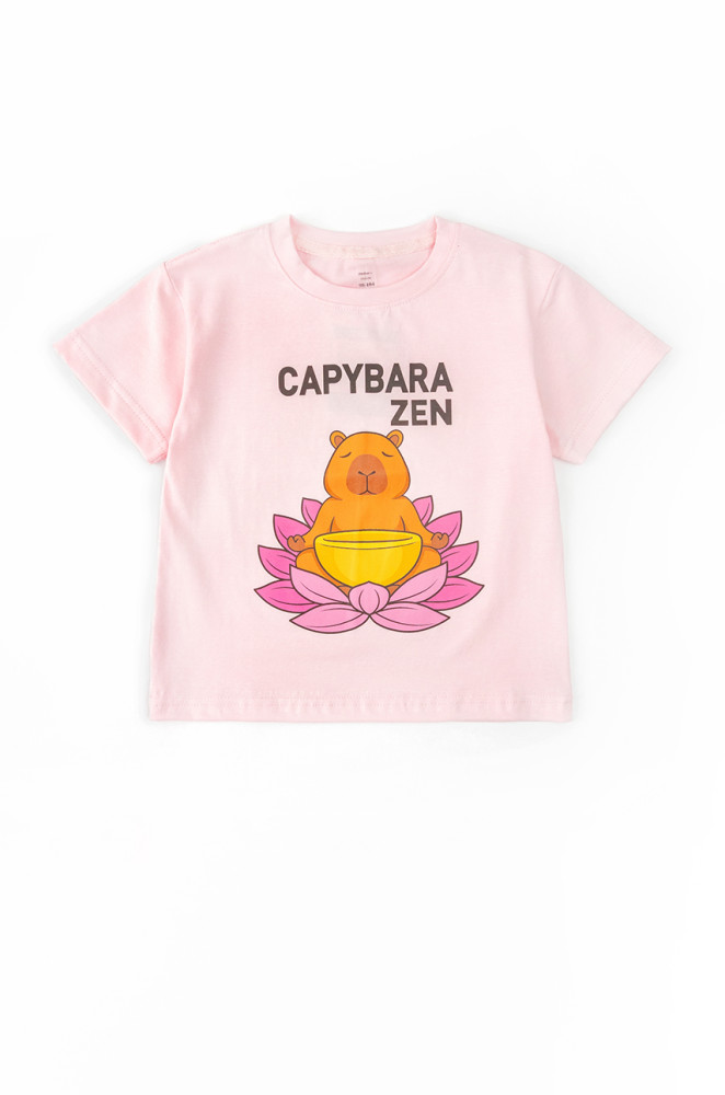 Koszulka dziecięca z kuliru Capybara Zen