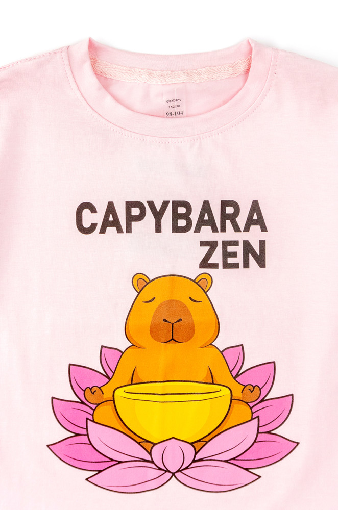 Koszulka dziecięca z kuliru Capybara Zen