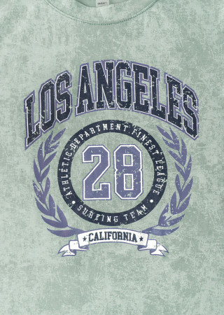 Дитяча футболка з принтом Los Angeles з мармуровим ефектом