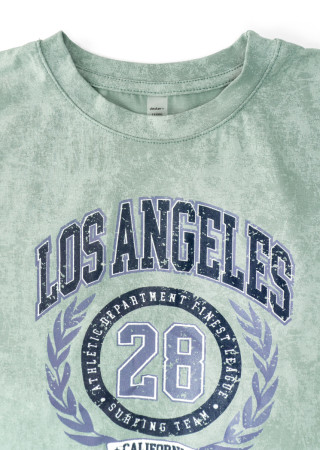 Дитяча футболка з принтом Los Angeles з мармуровим ефектом