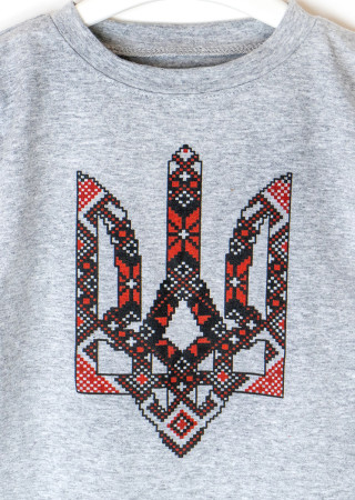 Boys T-shirt with Tryzub Print (Kulir Cotton)