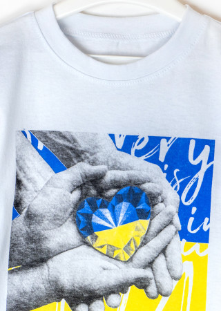 Футболка з куліра з патріотичним принтом Україна в наших руках