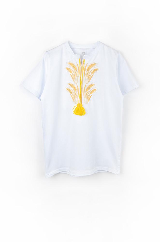 Elegant embroidered T-shirt for boys made of kulir knit