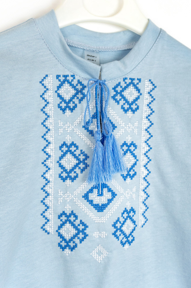 Kids Cotton Jersey T-Shirt with Ornament
