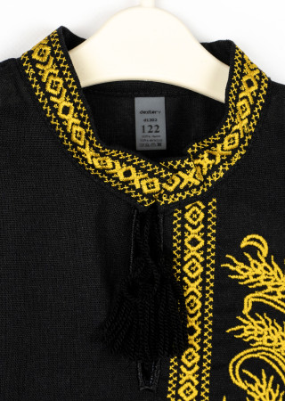 Vyshyvanka for Boy with Long Sleeves and Wheat Embroidery