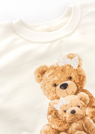 Дитячий світшот Girl Bears для дівчинки – двонитка з начосом