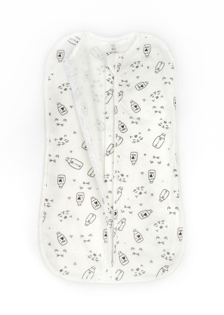 Кокон для сну немовлят на блискавці з начосом Milk