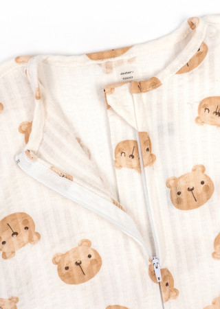 Пелюшка-кокон для немовля на блискавці Bears з інтерлоку