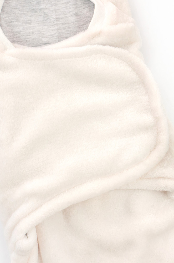 Дитячий спальник-кокон з капюшоном на липучці з велсофту