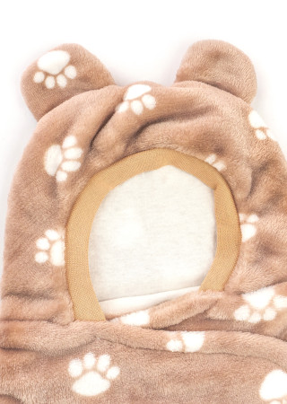 Дитяча пелюшка-кокон з капюшоном з м’якого велсофту