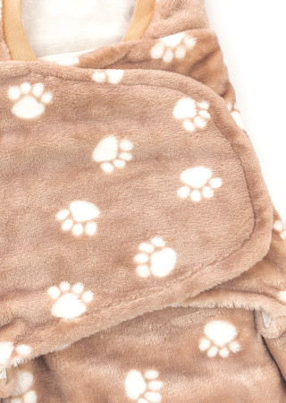 Дитяча пелюшка-кокон з капюшоном з м’якого велсофту