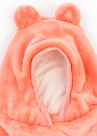Пелюшка-кокон з велсофту з капюшоном на кулірній підкладці