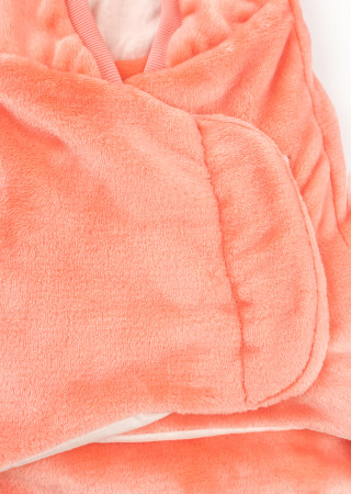 Пелюшка-кокон з велсофту з капюшоном на кулірній підкладці