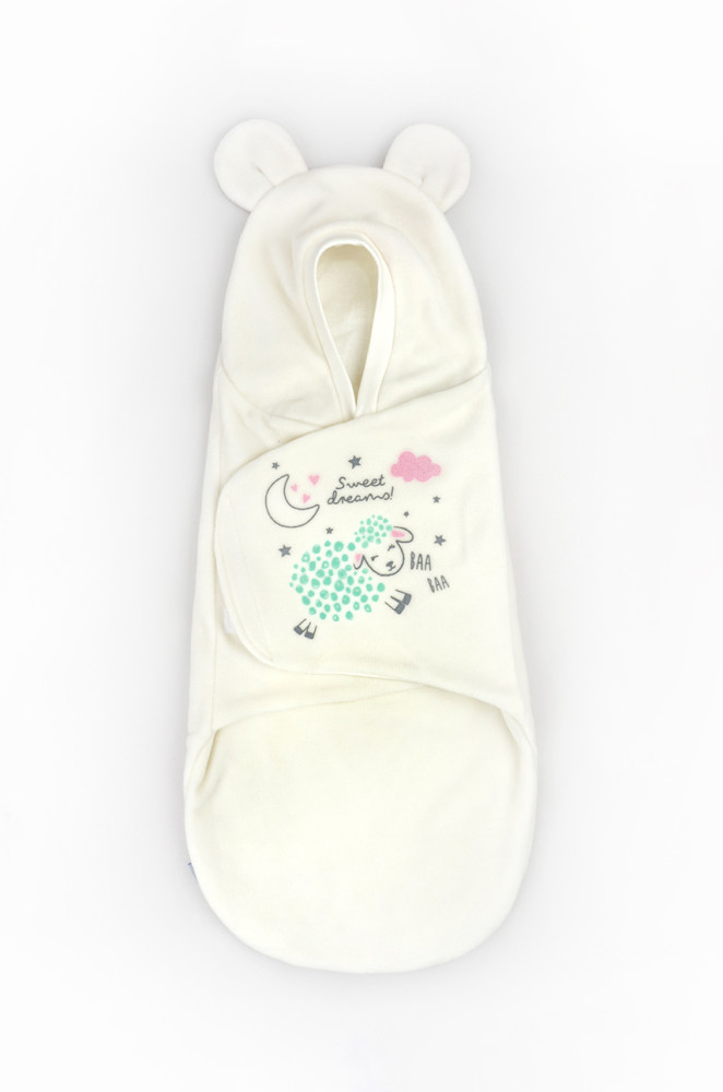 Флісовий спальник з капюшоном з бавовняною підкладкою Sheep