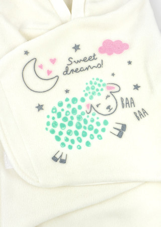 Флісовий спальник Sheep з капюшоном