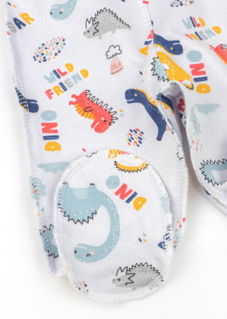 Baby Clothing Set with Dinosaur Print