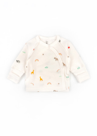 Ciepły komplet dla niemowląt Giraffe z bawełny futer – 3 elementy