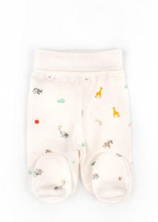 Ciepły komplet dla niemowląt Giraffe z bawełny futer – 3 elementy