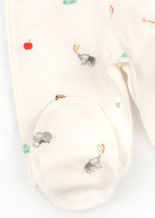 Ciepły komplet dla niemowląt Giraffe z bawełny futer – 3 elementy