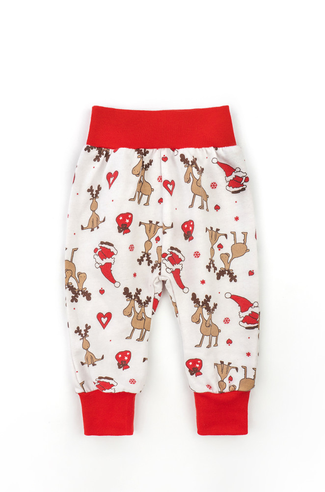 Baby set: bodysuit, pants and hat Christmas Reindeer