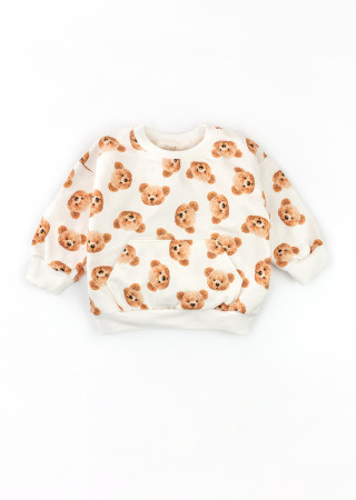Warm Baby Outfit Cute Bears – Sweatshirt & Pants Set
