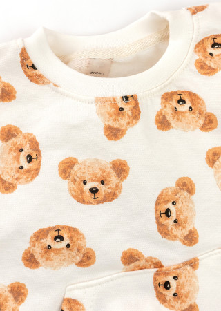 Warm Baby Outfit Cute Bears – Sweatshirt & Pants Set