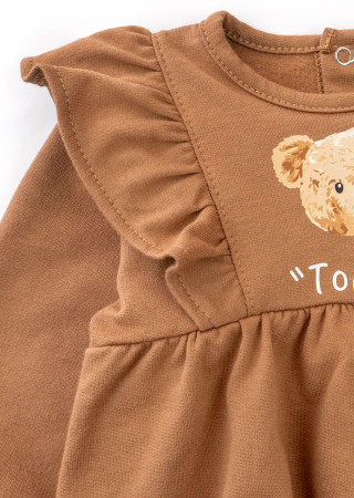 Warm Girl Bears Outfit for Girls – Cotton Fleece Set