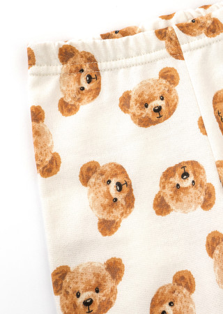 Warm Girl Bears Outfit for Girls – Cotton Fleece Set