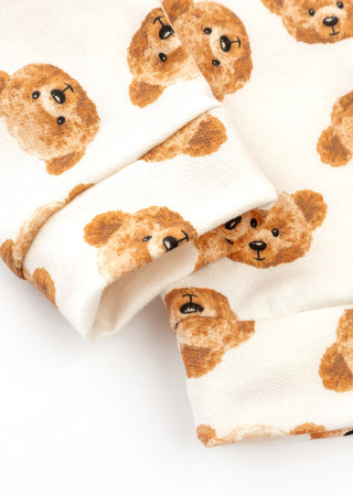 Warm Girl Bears Outfit for Girls – Cotton Fleece Set