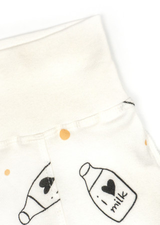 Комплект Milk для новорожденных (распашонка, ползунки, чепчик, швы наружу)