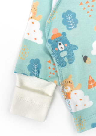 Комплект для новонароджених з інтерлоку: льоля, повзунки, чепчик