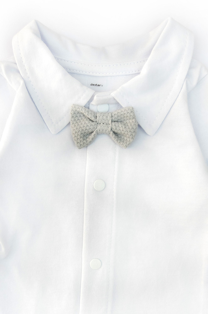 Świąteczny komplet dla chłopca Little Man: body i spodnie