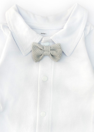 Świąteczny komplet Little Man dla chłopca – body i spodnie