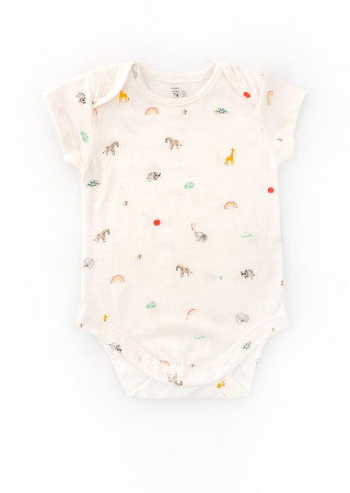 2-Piece Baby Set: Envelope Bodysuit and Cuffed Pants