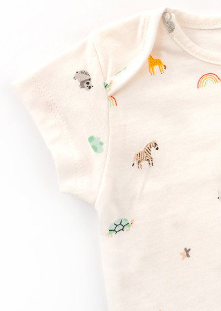 2-Piece Baby Set: Envelope Bodysuit and Cuffed Pants