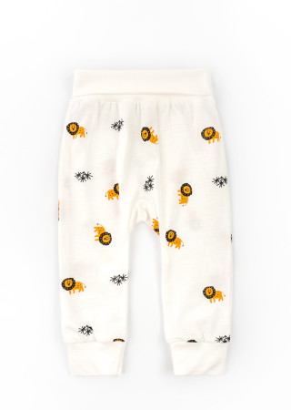 Детский комплект из 2 предметов: бодик-человечек и штанишки "Львята", кулир