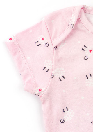 Летний комплект для девочки из 2 предметов: бодик и штанишки