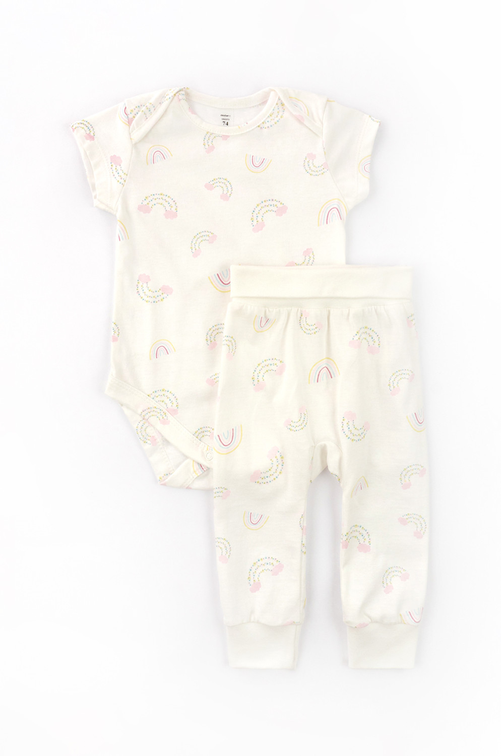 Baby Summer Set – Bodysuit and Pants Rainbow