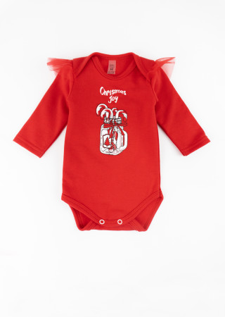 Świąteczny komplet dla dziewczynki Christmas Joy 3 w 1