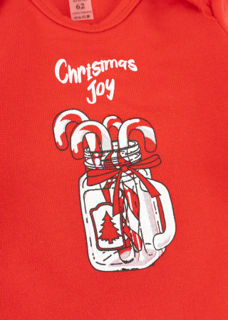 Świąteczny komplet dla dziewczynki Christmas Joy 3 w 1
