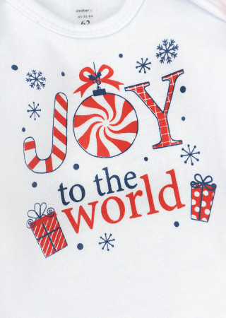 Christmas Baby Girl Outfit Joy to the World 3 in 1