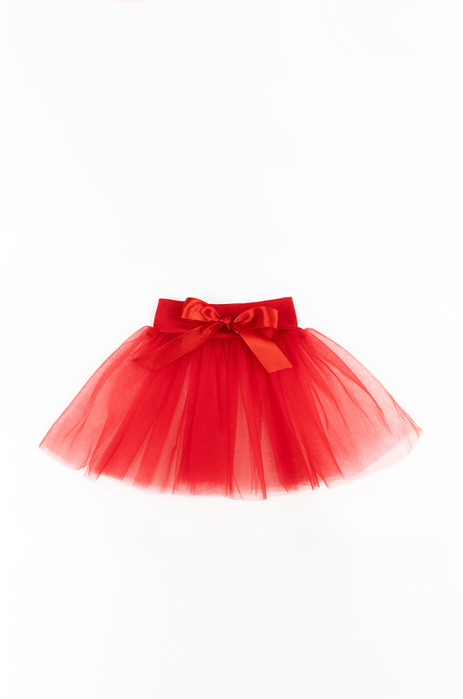 Christmas Set for Baby Girl: Bodysuit with Tulle Skirt and Headband
