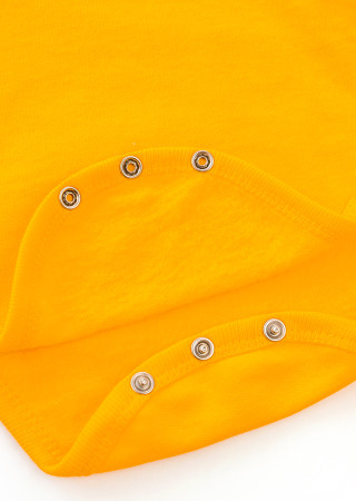 Baby Outfit: Hooded Bodysuit and Warm Pants – Orange