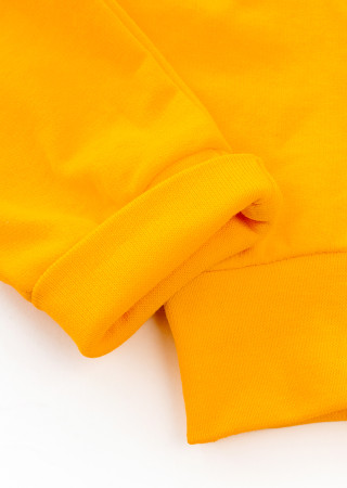 Baby Outfit: Hooded Bodysuit and Warm Pants – Orange