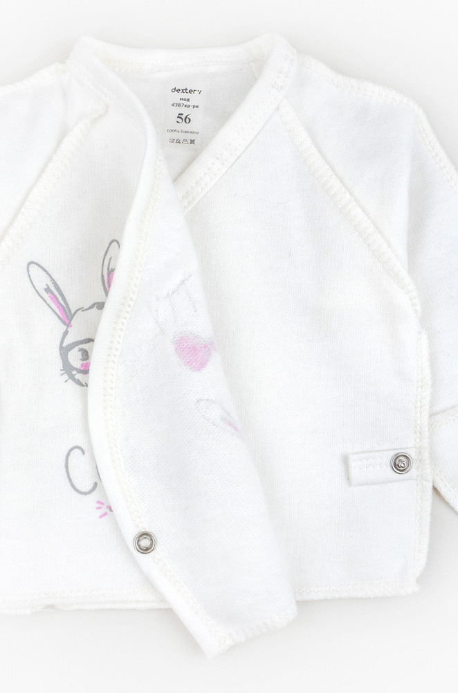 Newborn Hospital Set for Girl Bunny – 3-Piece Fleece Lined (Shirt, Pants, Cap)